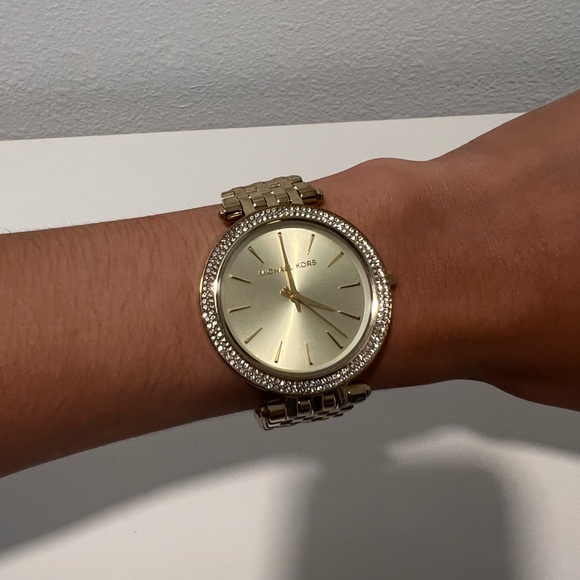 Michael Kors Gold Pave Watch - Picture 5 of 8